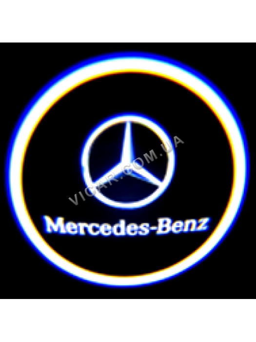 Логотип led в карту дверей Mercedes